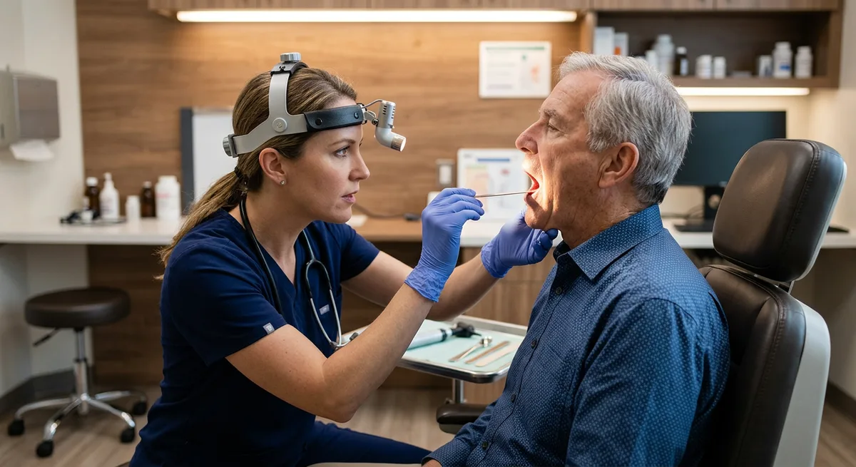 Examen du larynx